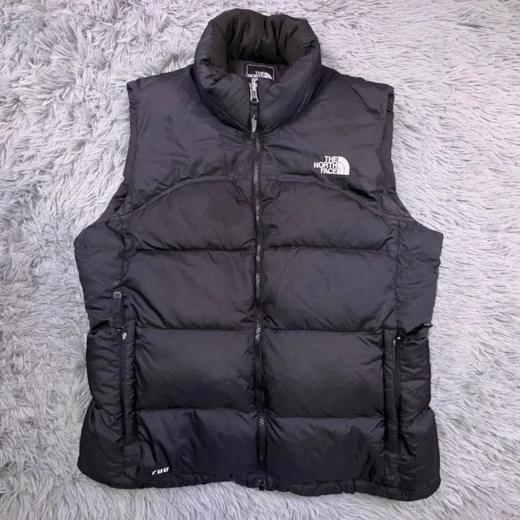 The North Face 1996 Retro Nuptse 700 Fill Down Vest Women's Large Black Puffer - Picture 12 of 14